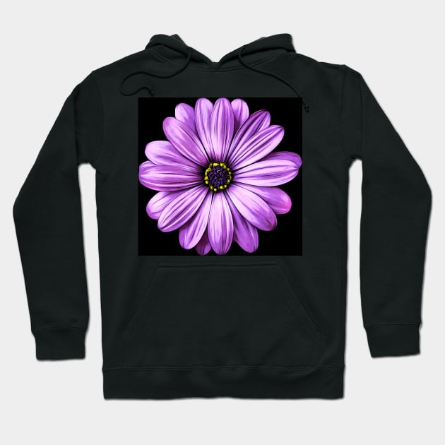 Purple Flower | Floral Art Hoodie by williamcuccio